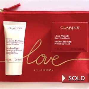 【CLARINS】Set of 5 Best seller Instant Smooth Primer & Hand Cream Gift Set